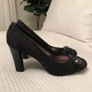 Coach monogram heel